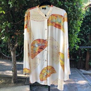 Citron Santa Monica rayon tunic size L